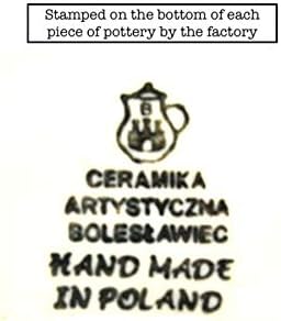 Caneca de cerâmica polonesa - 16 onças. Bistro - Peach Spring Daisy