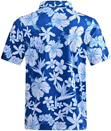 Deolax Mens Golf Camisa Desempenho de umidade Wicking Dry Fit Polo Camisetas para homens Camisas de pólo respiráveis ​​suaves Manga