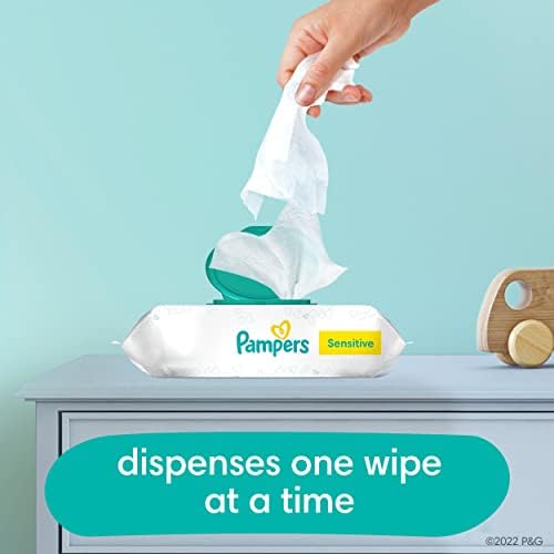 Toalhões para bebês, pampers liosos sensíveis à base de água à base de água, hipoalergênicos e sem perfume, 8 pacotes pop-top com 4