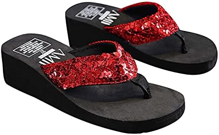Slippers for Women Women Summer Casual Slides de lâminas de cunha salto grosso chinelos chinelos de chinelos ao ar livre