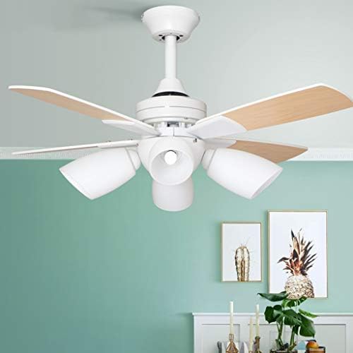 Zcx controle remoto ventilador de teto de teto de teto leve luz moderna minimalista ventilador elétrico sala de estar