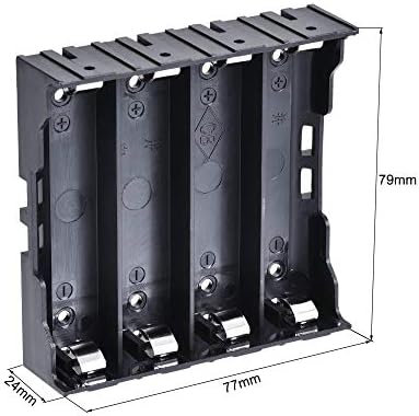Caixa de armazenamento da caixa de bateria UXCELL 4 slots x 3,7V portador de bateria para 4 x bateria 8pcs