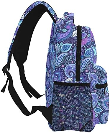 Bolsa escolar azul de mochila para mulheres adolescentes com compartimento de laptop, backbag infantil para a escola, viagens, academia,