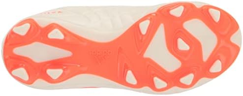 Adidas Copa Pure.4 Sapato de futebol de solo flexível, Off White/Solar Orange/Off White, 11 Usissex Little Kid