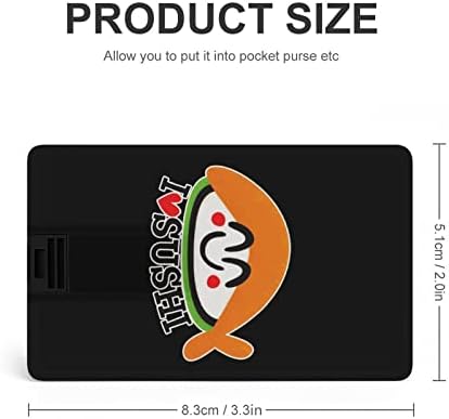 Love Sushi Credit Cartão USB Flash Flash Memória personalizada Stick Tecla de armazenamento 64G