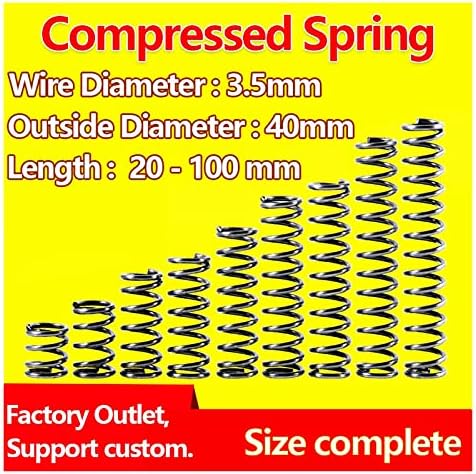 Hardware Pressão da primavera Compressão da mola Placa de pressão do fio da mola Diâmetro de 3,5 mm, diâmetro externo 40mm