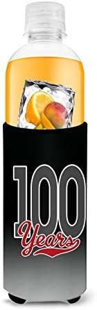 Tesouros de Caroline CJ1092MUK 100 anos Ultra Hugger para latas finas, lata de manga mais fria Hunha lavável Lavagem de bebida HuShugger Isulador dobrável Beverage isolante, suporte