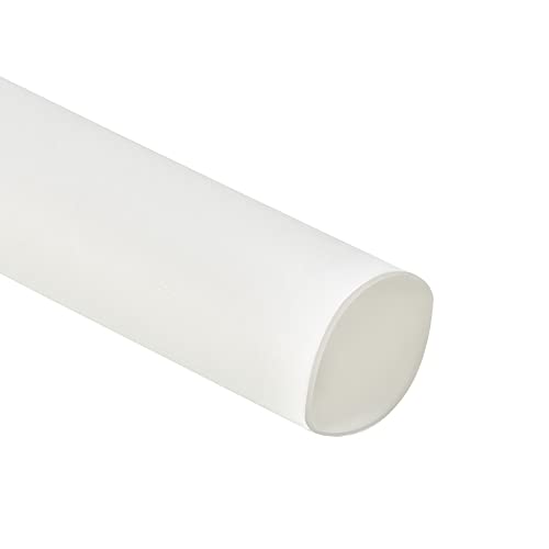 Tubulação de encolhimento de calor de rebocador 2: 1 embrulho de tubo de manga de cabo, [para proteção de isolamento elétrico] - 4,5 mm DIA/3,3 pés/branco