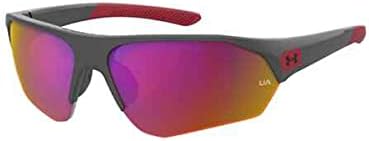 Under Armour UA7000 Instinct 69mm Wrap Around Sunglasses para Youth+ Bundle com Designer Iwear Eyewear Care Kit