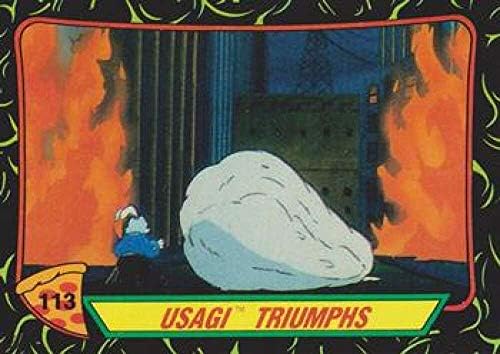 1989 Topps Teenage Mutant Ninja Turtles NONSPORT STANDARD TAMAND CARTO 113 USAGI TRIUMPHS