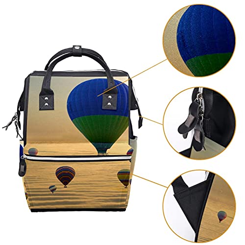 Bolsas de fraldas de balão de ar mochila mamãe mamãe de grande capacidade Bolsa de enfermagem de bolsa de enfermagem para cuidados com