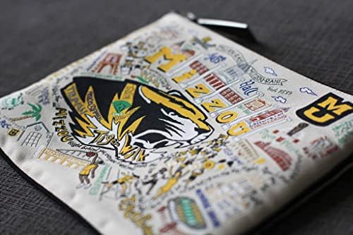 Catstudio University of Missouri Collegiate Zipper bolsa bolsa | Segura seu telefone, moedas, lápis, maquiagem, guloseimas de cachorro