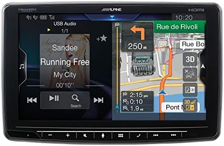 Alpine ilx-f409 9 Halo9 Multimedia Receiver compatível com Apple Car Play/Android Auto com SXV300V1 Satellite Radio Tuner