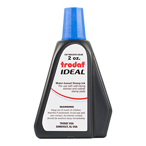 TRODAT 53217 TINK PREMIUM IDEAL PREMUMO para uso com a maioria das almofadas auto -embalagens e de borracha, 2 oz, violeta