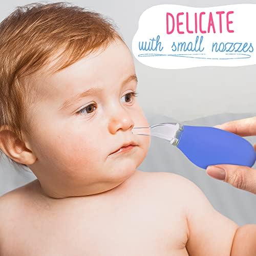 Aspirador nasal para o nariz de sucção para bebês - 3pcs recém -nascidos limpador de orelhas do nariz de bebê otário para bebês dispensador de medicamentos para bebês - alívio do congestionamento infantil aspirador do nariz para bebês lavagem de nariz