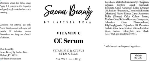 SAONA CC Serum com vitamina C
