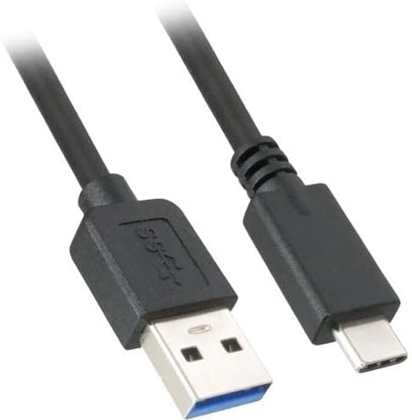 Nippon Labs 50USB3-CM-AM-6 6 pés USB 3.0 USB-C Male para USB a Cabo Masculino-Black
