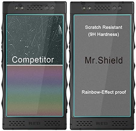 Mr.Shield [3-Pack] projetado para hidrogênio vermelho um [vidro temperado] Protetor de tela com substituição ao longo da vida