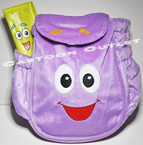 Dora o explorador Mr Backpack Purple Plush Backpack Bag With Map Girls Gift Novo .hnGG_634T6344 G134548TY49874