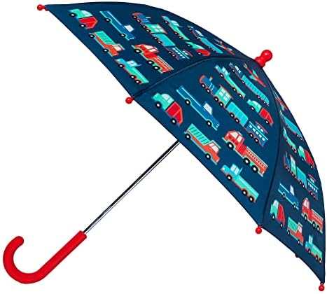 Mochila Wildkin Kids 12 polegadas, guarda -chuva, lancheira e tamanho 2 Rainboots Ultimate Bundle Essentials