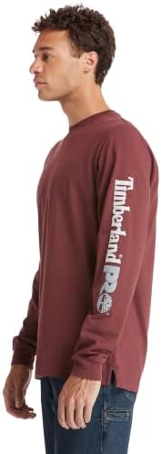 T-shirt de manga longa com manga longa com o logotipo da Timberland Pro Men.
