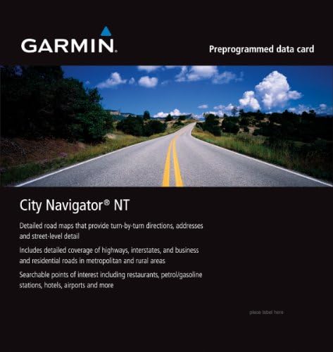 Navigador da cidade de Garmin para mapas detalhados da Itália e Grécia