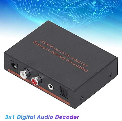 Conversor de áudio digital para analógico, interruptor de áudio digital óptico, com função de proteção de sobretensão de sobretensão DC, para