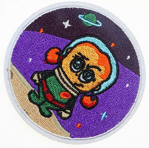 JPT - Astronaut Girl Cartoon Bordado Apliques Ferro/Sew On Patches Badge Patch fofo de logotipo na camisa de colete de