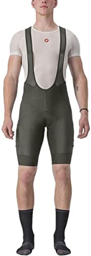 Castelli Men's Unlimited Cargo Bibshort para Road & Cravel Bicking I Male acolchoado shorts de ciclismo