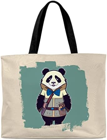 Saco de bolsas de panda - sacola de compras de anime - sacola de design