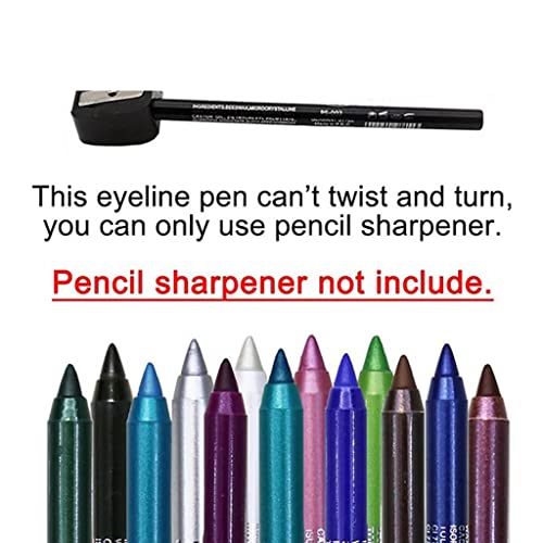 Xiahium Gel Eyeliner lápis impermeável a água fácil de colorir à prova d'água à prova d'água, duradouro, fortes e pigmentados