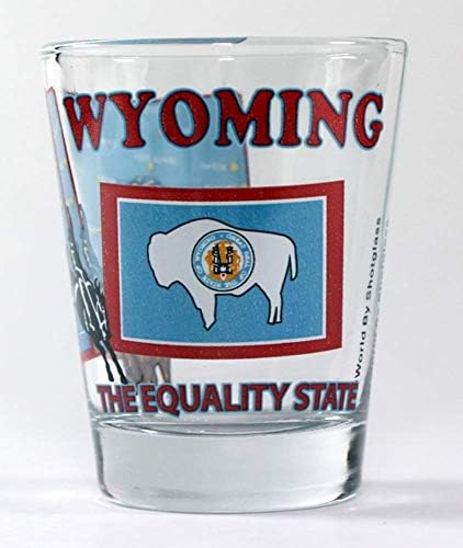 Wyoming The Iguality State All-American Collection Shot Glass