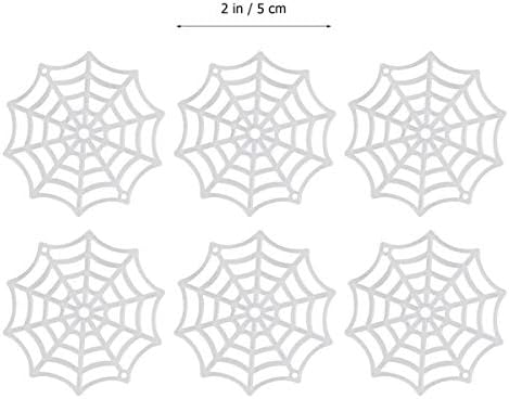 CLISPEED fora dos brinquedos 50pcs montanhas -russas de silicone para bebidas Halloween Spider webs de aranha de aranha