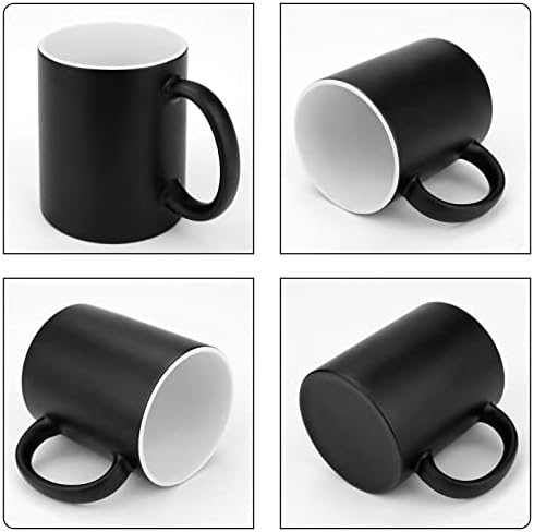 Abacaxi em preto preto personalização caneca mágica alteração de calor alteração de copo de copo de caneca de café personalizada
