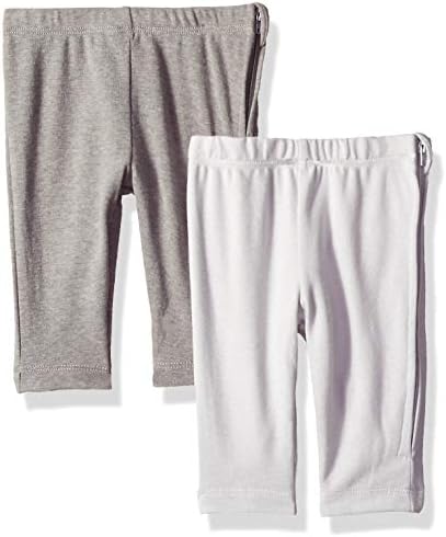 Hanes Ultimate Baby Zippin 2 Pack Knit Pants com zíper lateral