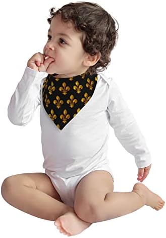 Babador de algodão augenstern marie fleur de lis baby bandana babador babador de dentição