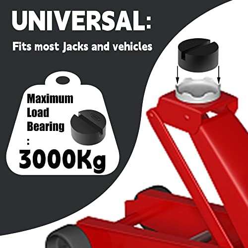Dedc Floor Jack Pad Universal Jack Stand Pinch Pinch Protetor Adaptador de carro, 1 pacote