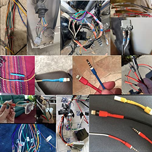430pcs Kit de conectores de fio de vedação de solda, conectores de fio de encolhimento de encolhimento de calor impermeável, manga