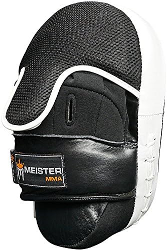 Meister Cowide Leather Curved Focus Mitts com suporte ao pulso