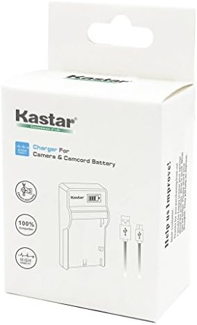 Kastar Slim LCD Charger Replacement for Panasonic VW-VBG070, VW-VBG130, VWVBG260, VW-VBG6, SDR-H40, SDR-H80 Series, HDC-HS700, TM700, HS300, TM300, HS250, SD20, HS20, HDC-SDT750 Camcorders etc.