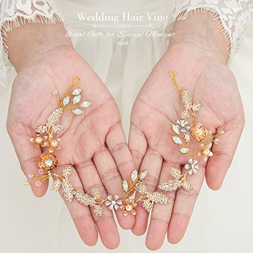 ASOOLL Folhas Cabelo Cabelo Cabelo Cabelo Videira Retor de Stromestão Bridal Bride Bride Hair Acessórios para mulheres e meninas