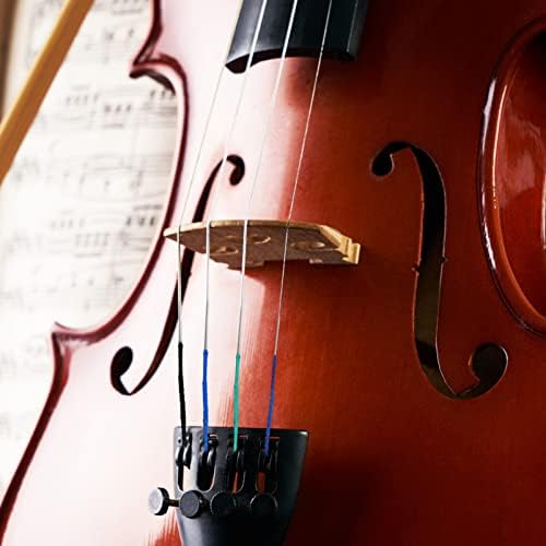 Supvox Violin Strings 4/4 Strings de violino completos definidos com núcleos de aço universal de cabeça de níquel para instrumentos de violino acessórios de violino