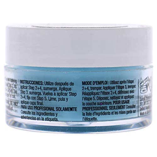 Cuccio Color Powder Polishine - laca para manicures e pedicures - Pó altamente pigmentado que é finamente moído - acabamento durável com uma cor rica impecável - Caribe azul -céu - 0,5 oz
