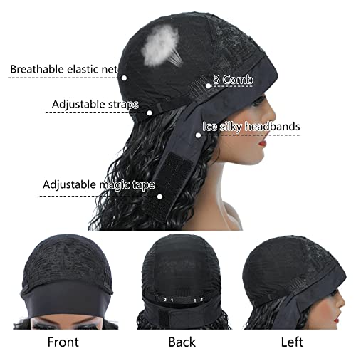 Peruca de faixa da cabeça Aksice sintética, perucas de faixa encaracolada de 24 polegadas para mulheres negras, perucas