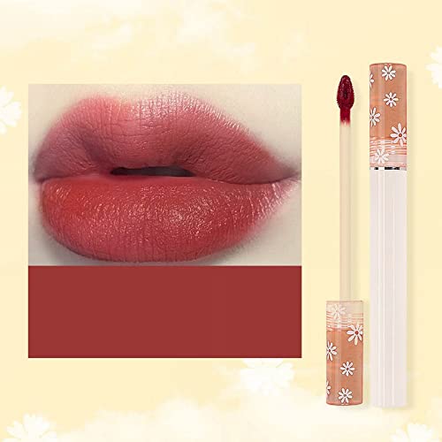 Lip Gloss Shiny Pigmment Flora Lip Lip Gloss fácil de colorir longa duração de lama labial hidratante líquido gloss