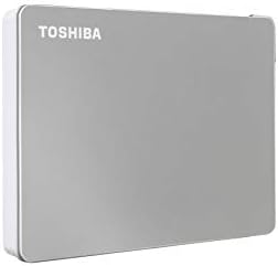Toshiba Canvio Flex 4TB disco rígido externo portátil USB -C USB 3.0, Silver for PC, Mac, & Tablet - HDTX140XscCa & Canvio Basics 4TB