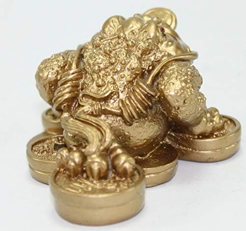 Fortuna moeda fosca dourada de três pernas sapo/sapo/chan chu feng shui chinês chinês de prosperidade decoração ideia de presente
