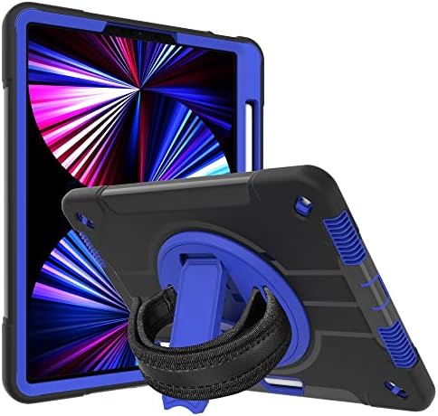 Sacos de tablets compatíveis com iPad Pro 5ª geração de 12,9 polegadas, três em um em um casco resistente a quebra, tampa