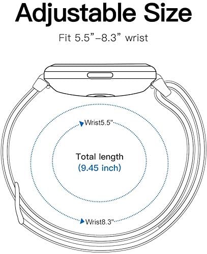 Compatível para o Motast 1.69 SmartWatch Band, 20mm de reposição de nylon de 20 mm de nylon Straption Compatível para o Motast Smartwatch 1.69 / Mugo p36a smartwatch / agptek 1.69 smartwatch / rinsmola 1.69 smartwatch