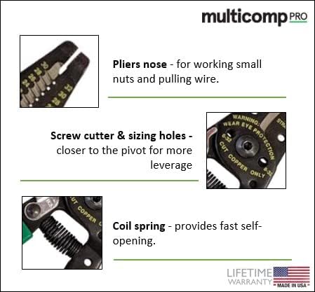 Multicomp Pro Heavy Duty Stripper/Crimper, 22-28 AWG